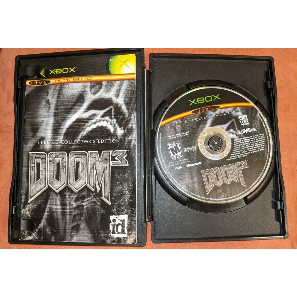 Doom 3: Limited Collector's Edition Steel Book, Xbox, Complete‎